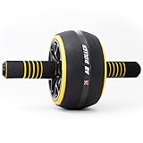 FitnessZone - Rueda Abdominal Ab Wheel Roller | Entrenamiento para abdominales | Con alfombrilla antideslizante para Entrenamiento en casa