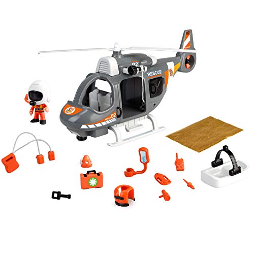 Pinypon Action - Helic&oacute;ptero de Rescate con 1 Figura con Accesorios, para...