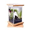 ZHANGJINYISHOP2016 Vis Tank Creatief Transparant Glas Kantoor Thuis Desktop Betta Vis Tank Ecologische Tank Draaibare…