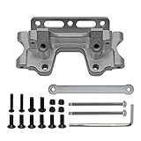 GTHELE Aluminum Front Bulkhead&Tie bar for Traxxas 2WD 1/10 Slash, Stampede, Rustler, Nitro Slash-Replaces Part 2530 2532 (Titanium)