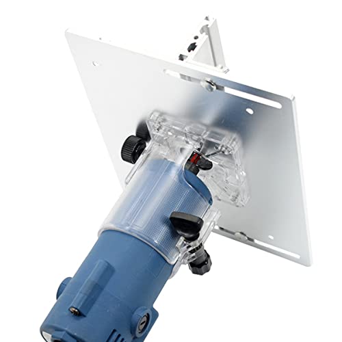 Aluminium Router Table Insert Plate, Wood Milling Flip Board With Miter Gauge, Wood Router Flip Plate, Router Trimmer Woodworking Wood Tool (Silver B) #TOP3