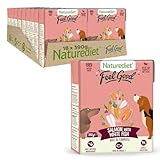 Naturediet - Feel Good Wet Dog Food, Natural and Nutritionally Balanced, Salmon, 390g (Pack of 18)