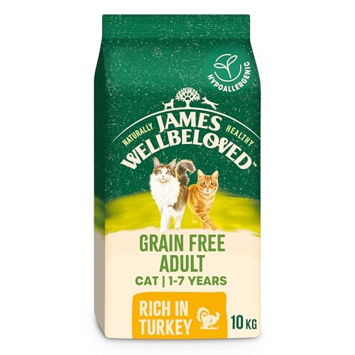 James Wellbeloved Cat Adult Hypoallergenic Dry Food Grain Free Turkey 10 kg