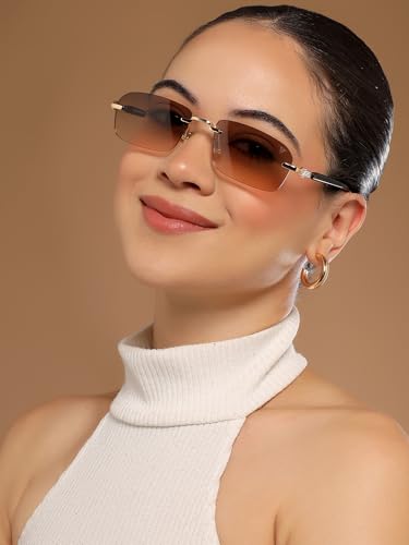 Image of Voyage UV Protected Rimless Sunglasses for Men & Women