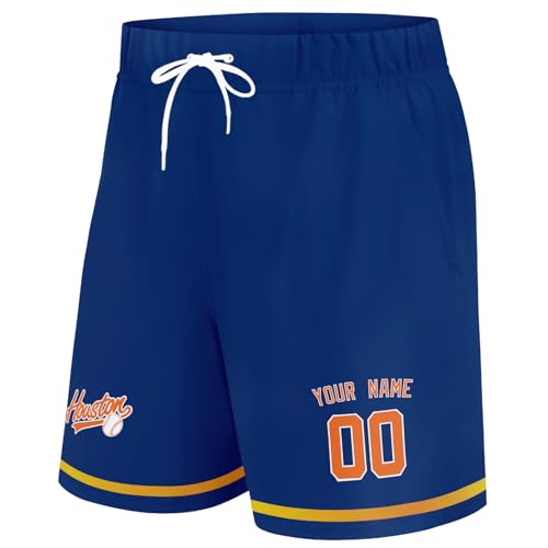 Image of ANTKING Swim Trunks Custom Name Number Beach Shorts for Men Youth Gifts