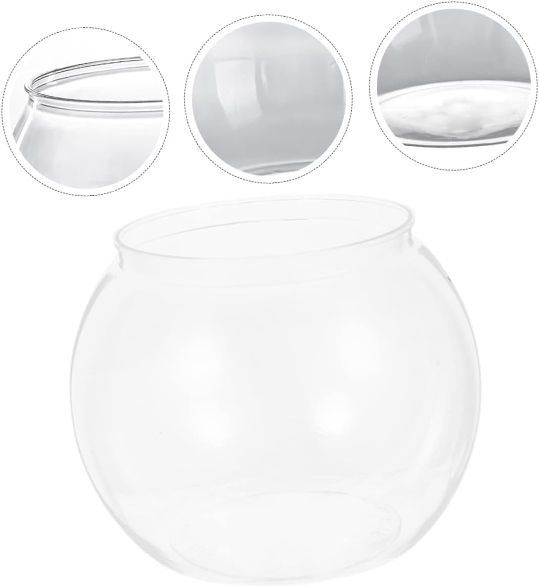 Plastic Round Goldfish Aquarium Fish Tank for Goldfish Fish Bowls Decorative Portable and Easy to Clean