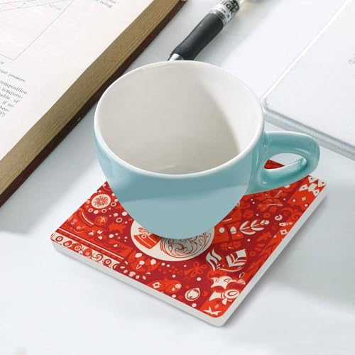 Dessous de verre bonhomme de neige idée cadeau table basse - 6