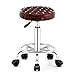 ZHOUXIAO Rolling Shop Hocker mit Rollen, drehbarer Salonhocker Stuhl Verstellbarer Zeichenhocker, Werkbankhocker, Massage Spa Tattoo Fotografie Hocker mit 2-lagigem Schwamm b Brown