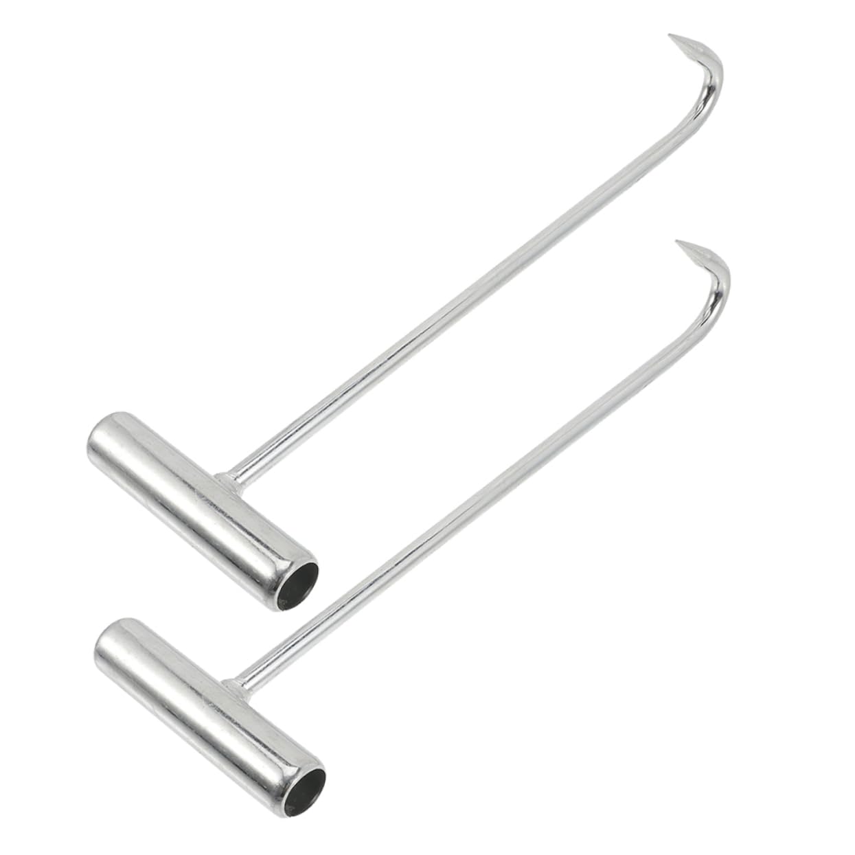 Homoyoyo Manhole Cover Lifter Hook Roll up Door Lifting Tool Pcs Heavy Duty Stainless Steel Hooks for Lifting
