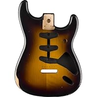 Road Worn nitro finish alder body SSS routing No pickguard mounting holes Six-screw vintage-style synchronized tremolo bridge mount (2-7/32"wide) Four-bolt neck pocket mount