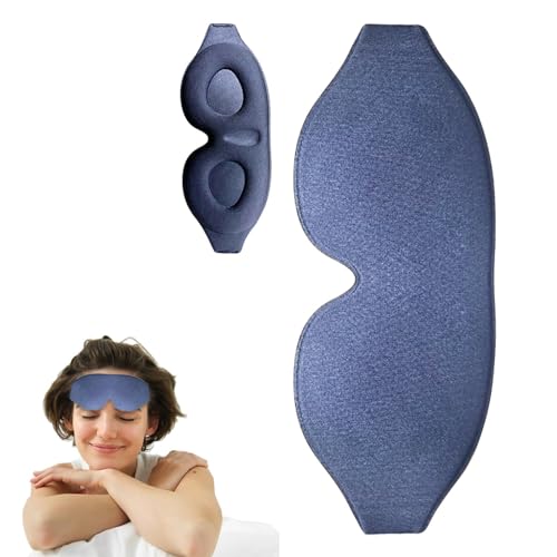 睡眠用目隠し、睡眠用 アイカバー, 睡眠用アイカバー快適な輪郭のスリープ カバー トラベル スリープ カバー, 軽量スリープアイシェード ソフトアイスリーピングカバー 旅行昼寝瞑想用