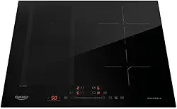 Cooktop de Indução 4 Bocas Preto com Zona Flexível Dako Diplomata 220V