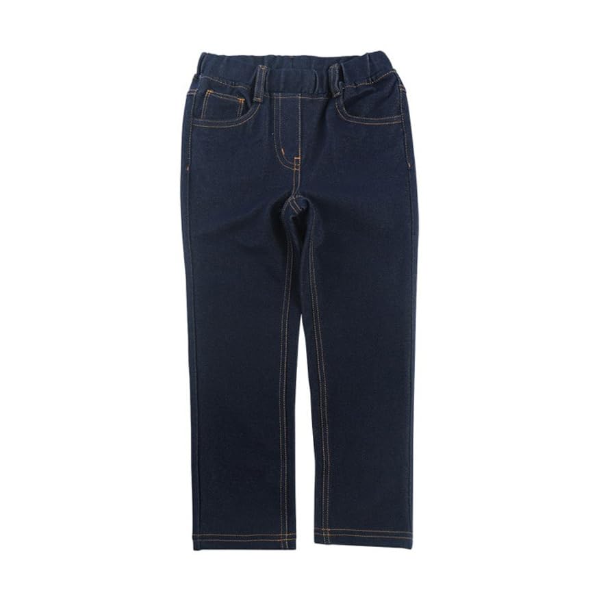 Kids Toddlers Unisex Stretchy Lightweight Pull-On Pants – Indigo Denim Look for Boys & Girls