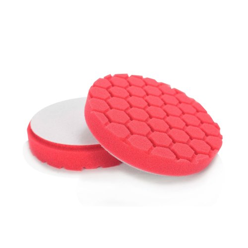 Image of Chemical Guys, Hex-Logic Ultra Light Finishing Pad, Red, 5.5 in for 5 in | Softest red finishing foam pad lays down waxes, sealants and finishing polishes for a flawless, glossy finish