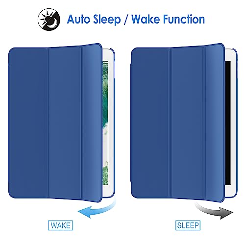 Image of JETech Case for iPad (9.7-Inch, 2018 /2017 Model, 6th /5th Generation), Smart Cover Auto Wake /Sleep (Navy)