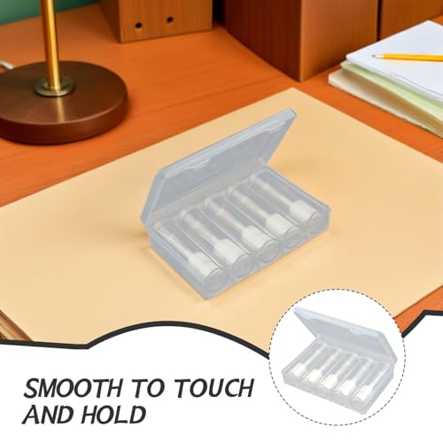 Zerodeko 6pcs tubo transparente para almacenaje de monedas miniatura 3