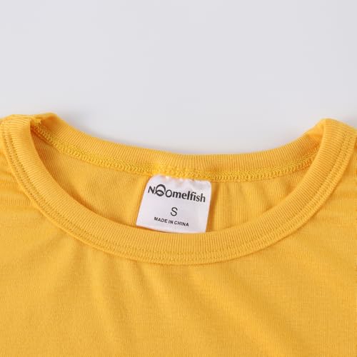 Noomelfish Girls Peplum Tunic Tops Cute Long Sleeve Shirts Blouses (5-12 Years)3