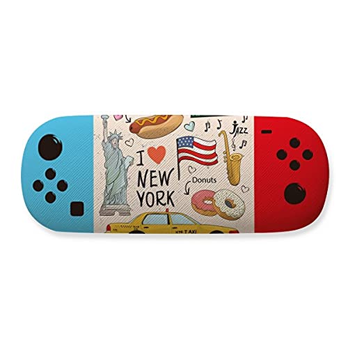 Étui pour lunettes de jeu antichoc motif New York Donuts