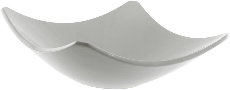 10 Strawberry Street Whittier 11-Inch Coupe Square Bowl, Set of 2, White