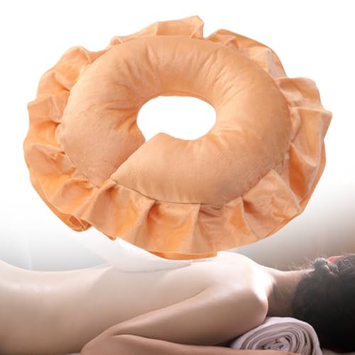Almohada facial de algodón dorado con diseño ergonómico de masaje 6