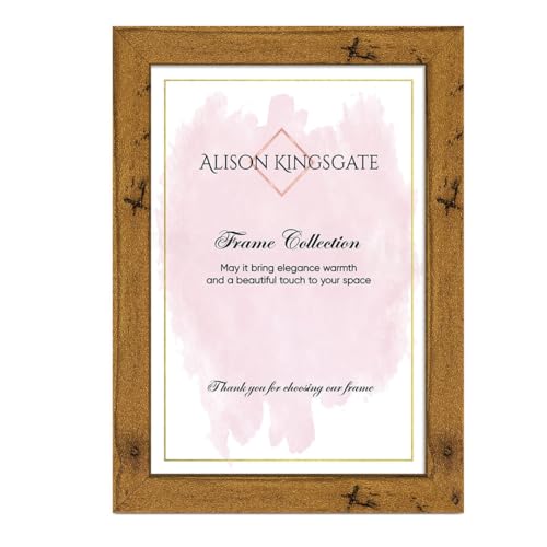 Alison Kingsgate Modern Rustic Oak Picture Frame for Photos - 14X11