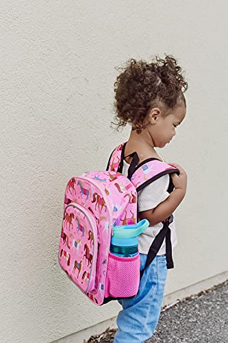Wildkin 12-Inch Kids Backpack For Boys & Girls, Perfect For Daycare And Preschool, Toddler Bags Features Padded Back & Adjustable Strap, Ideal For School & Travel Backpacks (Horses) #TOP6