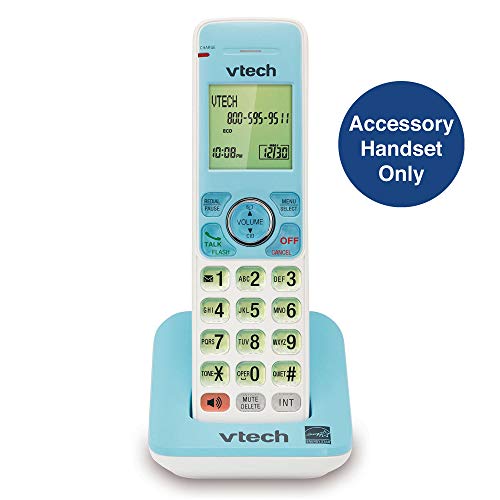 VTech TR08-2013 Fonedeco Accessory Cordless Handset, Light Blue | Requires A TR1-2013, TR16-2013, Or TR17-2013 Series Cordless Phone System to Operate