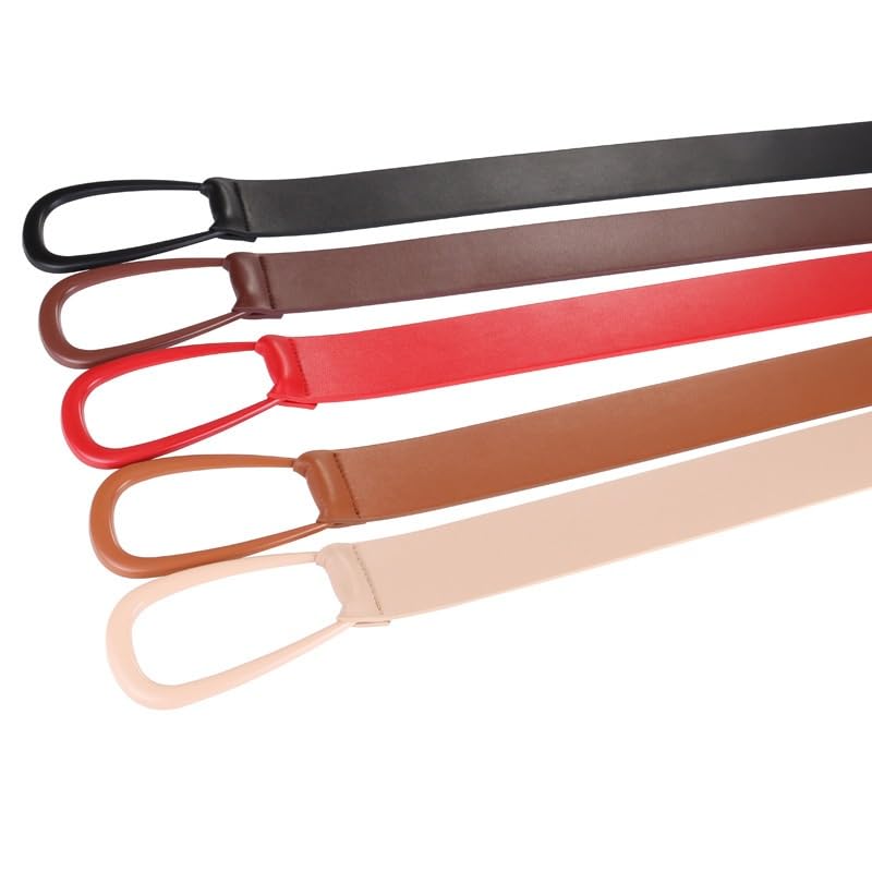 Cowhide Belt for Women's Decoration Suit Coat with Sweater Skirt Waist Belt for Women's Waist Closure2