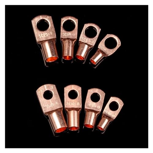 Terminales de cobre tipo ojo para renovar el cableado del coche o paneles solares 5