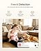 ZOSI 4K Indoor Security Camera, C518 WiFi Pan/Tilt Pet/Dog/Baby Plug-in IP Camera, Auto Tracking, AI Human/Face/Pet Detection, 360° View, Night Vision, 2-Way Audio, 5GHz/2.4GHz WiFi, 64G Memory Card