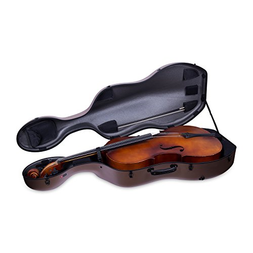 image for Crossrock Ultra Carbon Fiber Cello Case lightweight as 5.6 LB Only, Fi