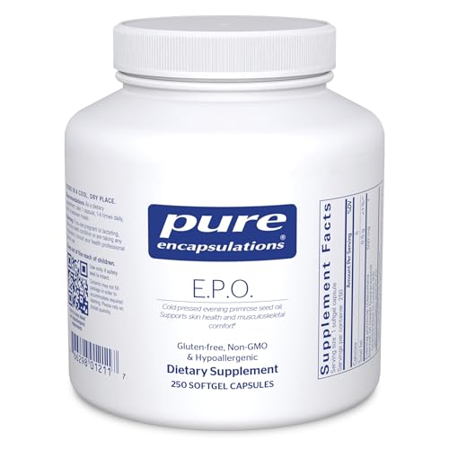 Pure Encapsulations E.P.O. (Evening Primrose Oil) | Hypoallergenic Dietary Supplement Containing 9% GLA | 250 Softgel Capsules