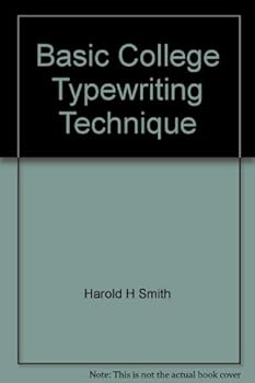 Hardcover Basic College Typewriting Technique Book