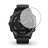 メディアカバーマーケット GARMIN fenix 6 / fenix 6 Sapphire 機種用【強化ガラスと同等の高硬度 9Hフィルム】 傷に強い 高透過率 クリア光沢 互換品