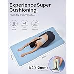 YOTTOY Yoga Mat，Extra Thick Yoga Mat (1/2inch),Professional TPE Exercise Mat,Non-Slip Workout Mat for Yoga, Pilates, Fitness, Barefoot Workouts, Home Gym Studio with Strap - Image 3