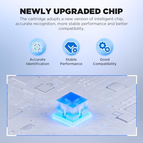 NMJETPRINT 912XL Kompatible Tintenpatronen für HP 912 XL mit Chip für HP OfficeJet 8010 8012 8012 8014 8015 8017 8018, OfficeJet Pro 8020 8021 8022 8023 8024 8025 8026 8028 8030 8035 (Farbe, 4 Stück)