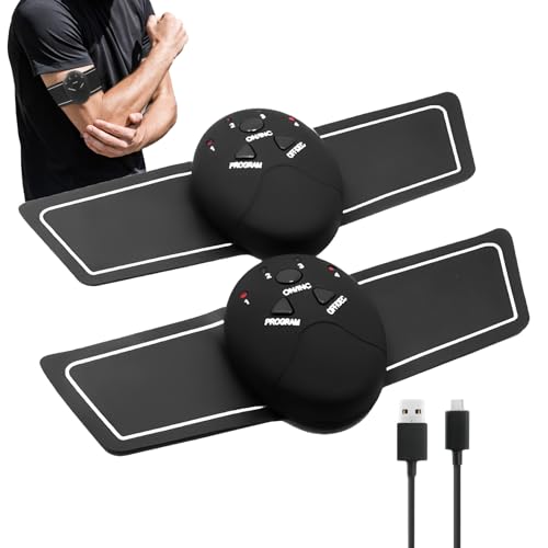 Estimulador Muscular Inteligente Recargable: Entrenador De Músculos Del Pecho Y Parche Moldeador Del Cuerpo | Dispositivo EMS Con 6 Modos | Entrenamiento Básico Y Masaje Relajante Para Cuello, Brazos,