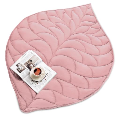 Image of Kaisa Weighted Blanket for Adults 7lbs 41 inch x 53 inch, Soft Heavy Cozy Luxury Crystal Velvet Small Weighted Lap Blanket, All-Season Blanket, Machine Washable, Dark Pink