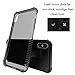 Luvvitt Clear Grip Case with Air Pocket Reinforced Corners for iPhone X 10 (2017) - Transparent Black