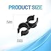 ymkupe Bimini Boat Clip top Hardware Pole Clips Bimini Top Clips for Anti Rattle Brace Security Boat Accessories Anti Rattle Brace Security Boat Accessories, Black