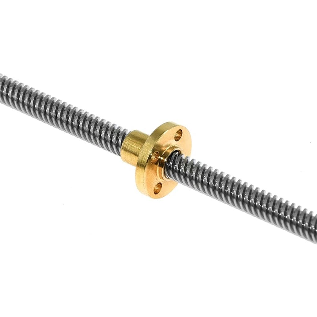 Trapezgewindespindel, Trapezförmige Leitspindel aus Edelstahl(350mm with nut)