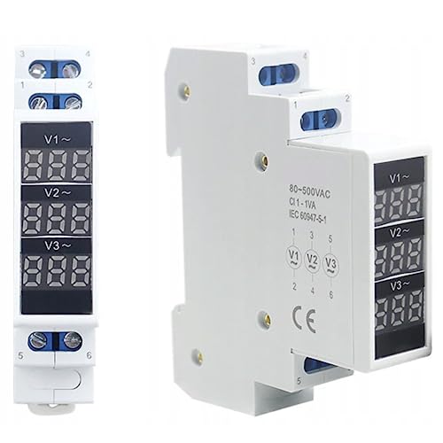 Indicateur de tension 3F numérique 80-500V PSMV/3 contrôle triphasé
