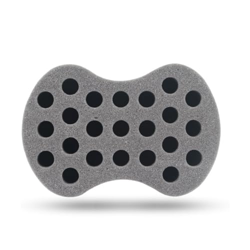 Nudred Replacement Sponge for the Wooden Interchangeable Hair Sponge, For Black Men & Women With Natural, Afro Hair, Large Holes to Twist and Curl Freeform Dreads, Coils, Curls, Twists & Beards