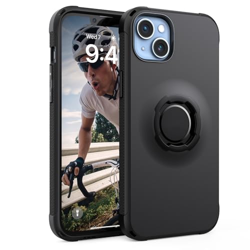 xsdtech Lock Protective Case for iPhone14 Plus,iPhone15 Plus Black