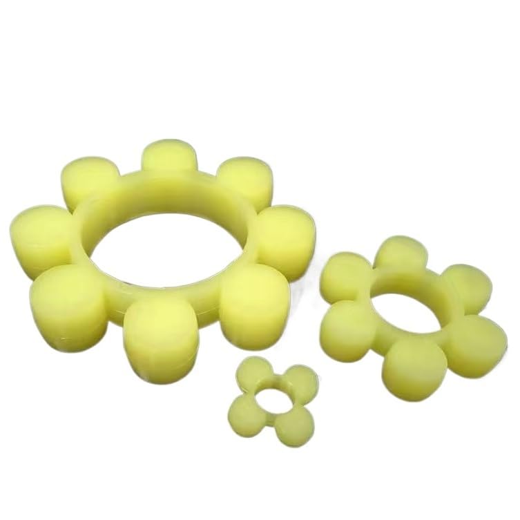 Tampon de joint MT1 jaune, mâchoire d'araignée en PU jaune, amortisseur de couplage d'arbre Flexible for coupleur 4 pièces