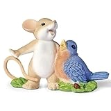 Roman Bluebird of Happiness Figure Charming Tales, 3-inch Height, Resin, Stone Mix, Home, Home Décor