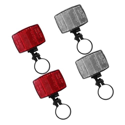 Generic 4pcs Bicycle Reflector Scooter Reflective Tool for Bike Night Cycling Reflectors Warning Reflector Bike Warning Tool Reflector Front Lamp Reflector Lamp Child to Weave Plastic, F298NOB51N114D