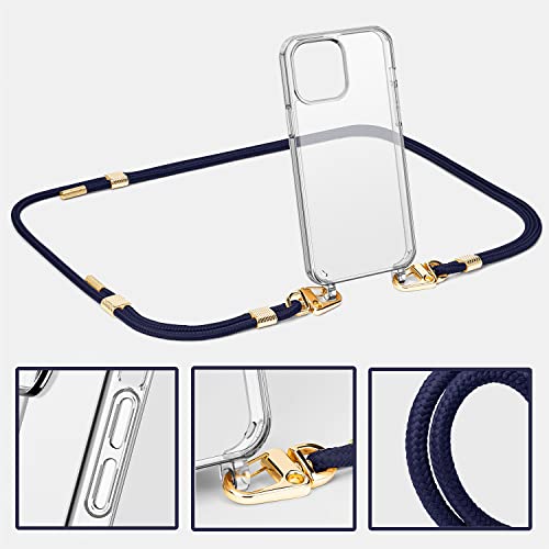 Lawonda Clear Case For Iphone 11 Pro Max With Crossbody Adjustable Neck Shoulder Lanyard Strap Shockproof Protective Phone Cover Transparent Lanyard Case For 6.5 Inch Iphone 11 Pro Max Blue #TOP1
