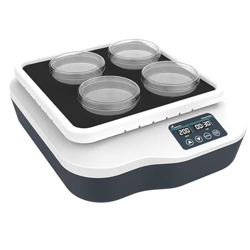 Agitador orbital digital de laboratorio con velocidad ajustable, modo cronometrado y pantalla LED para una mezcla y cultivo eficientes
