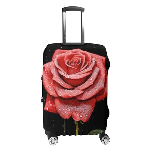 Travel Luggage Cover Elastic Suitcase Protector Anti-Scratch Washable Beauttiful Rose Luggage Sleeve Tsa Approved Carry on Covers Baggage Cover Fits 18-32 Inch Luggages4